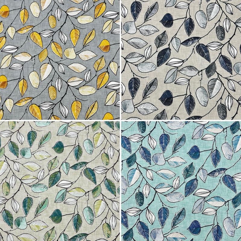 Leaf Cascade Water Resistant Canvas Fabric