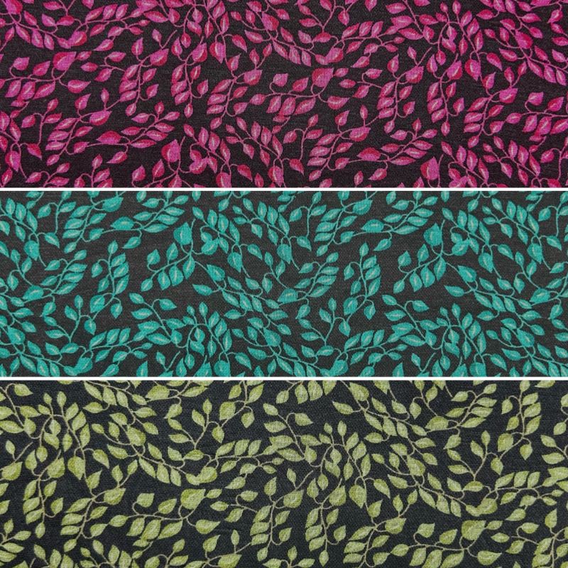 Leafy Branches Digital Modal-Touch Jersey Fabric