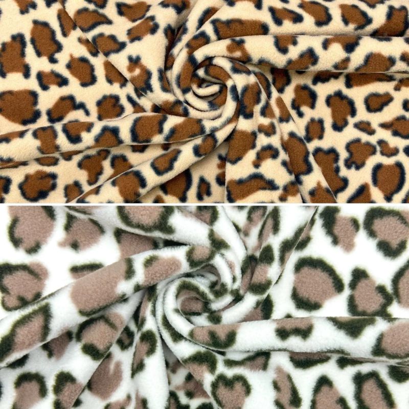 Leopard Anti Pill Polar Fleece Fabric