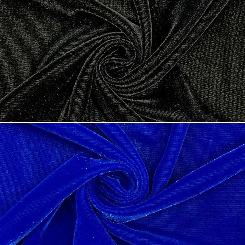 Light Sparkle Velvet Fabric
