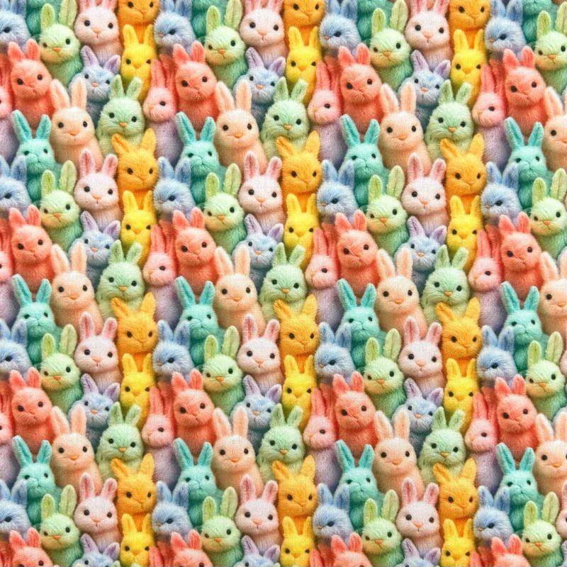 Little Bunnies Polycotton Fabric