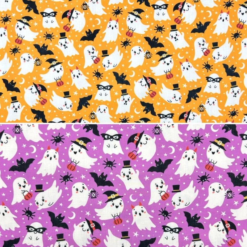 Little Ghosts Polycotton Fabric