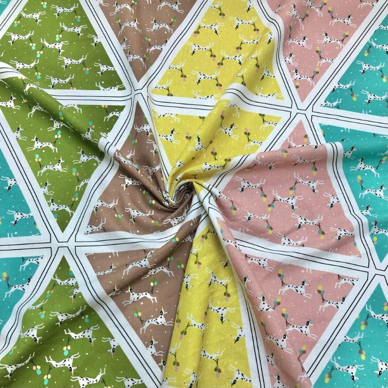 Little Johnny Party Animal Bunting Cotton Fabric