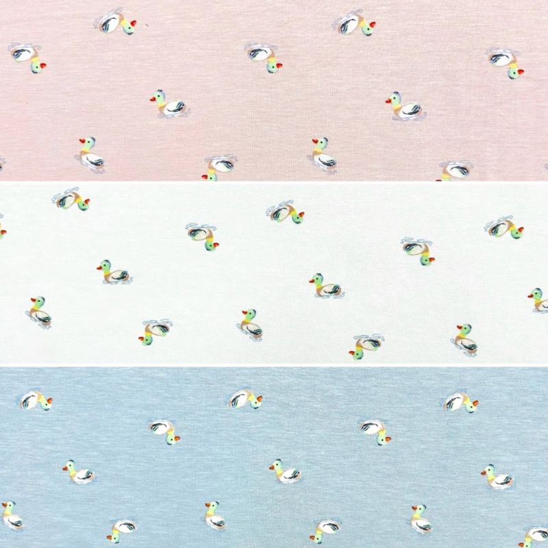 Little Quacks Bamboo Cotton Jersey Fabric