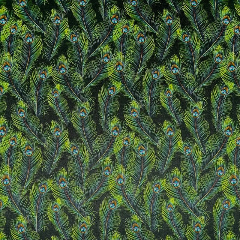 Luxe Peacock Jersey Fabric