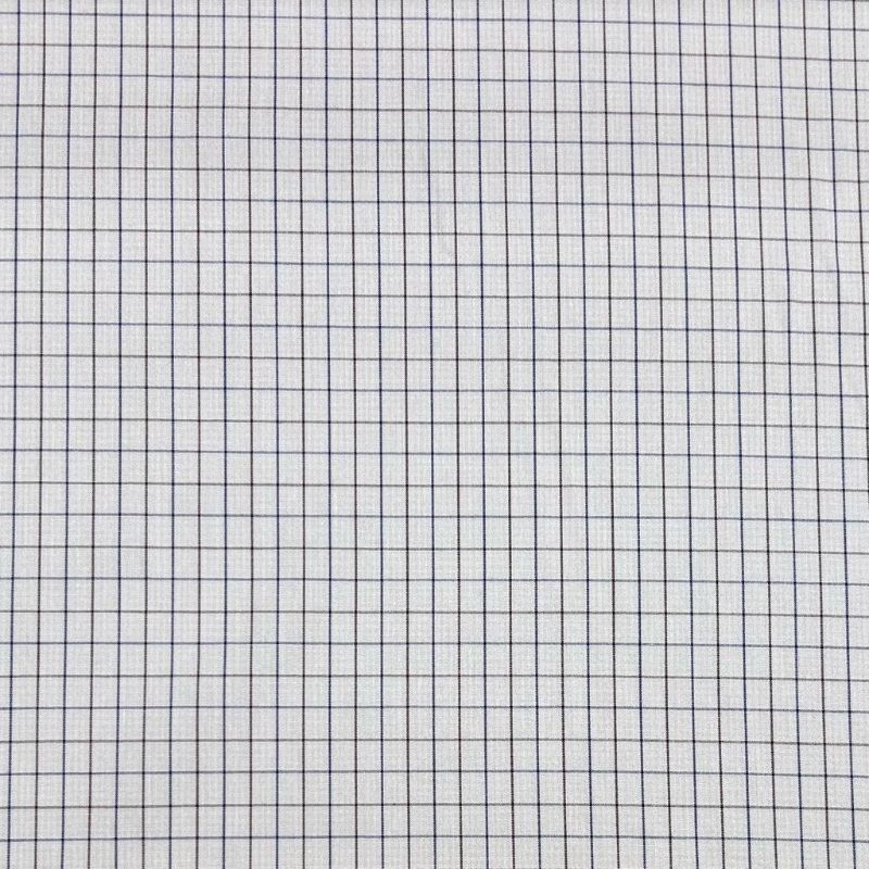 Maroon and Blue Checkered Cotton Shirting Fabric