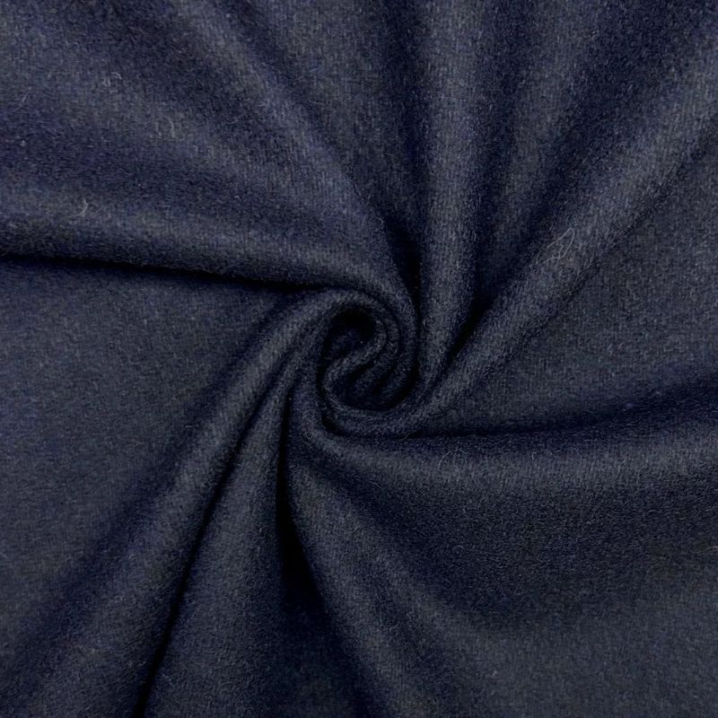 Midnight Navy Wool Blend Fabric
