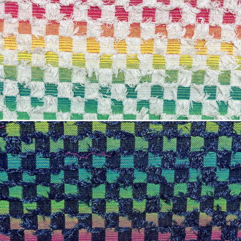 Multicoloured Tassels Fashion Denim Fabric