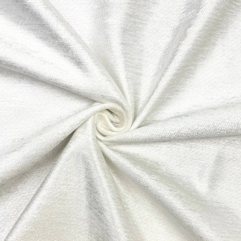 Off-White Lustre Chenille Print Base Fabric