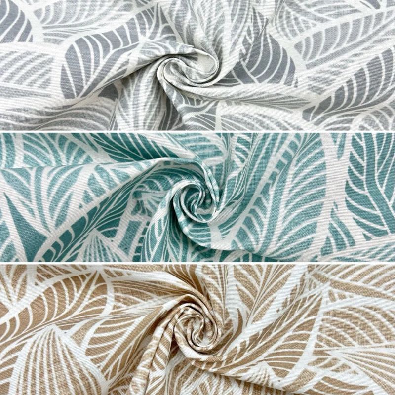 Outlined Leaves Water Resistant Fabric