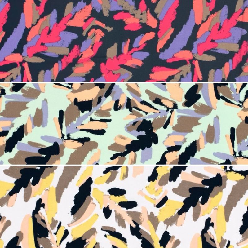 Painter's Garden Viscose Jersey Fabric