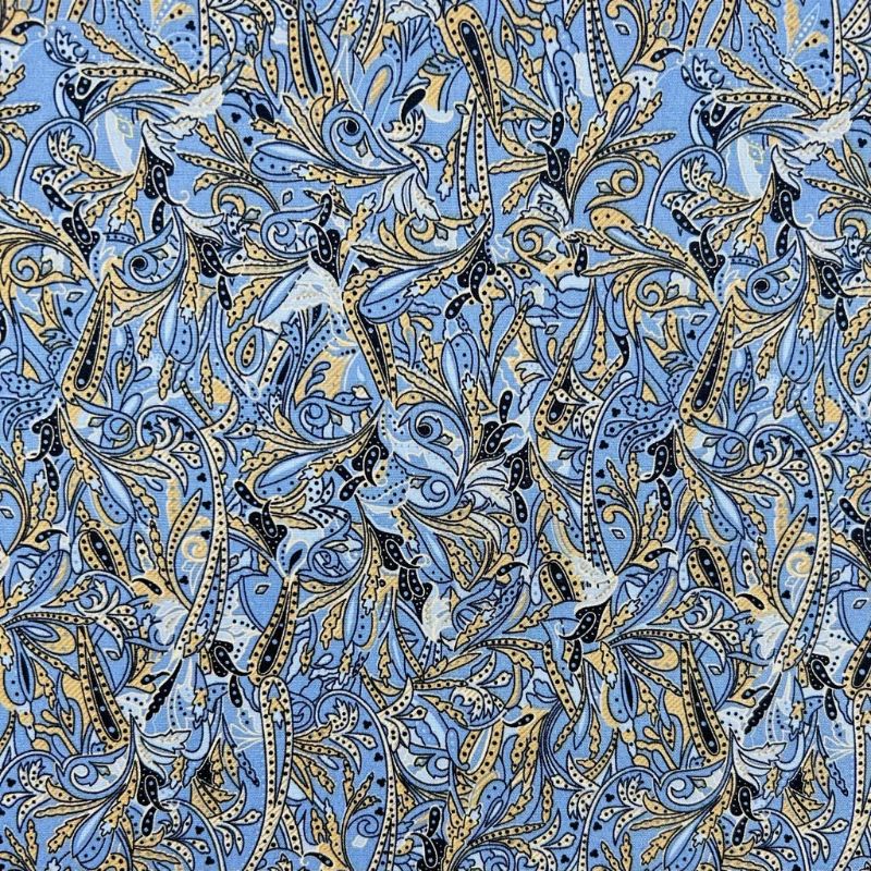 Paisley Breeze Rose & Hubble Cotton Poplin Fabric