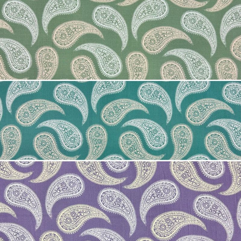 Paisley Curl Needlecord Fabric