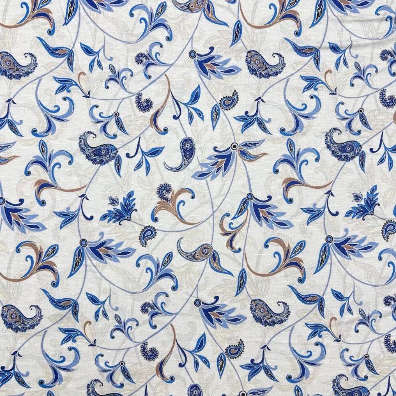Paisley Harmony Bamboo Linen Blend Fabric