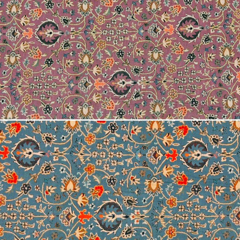 Persian Floral Cotton Lawn Fabric