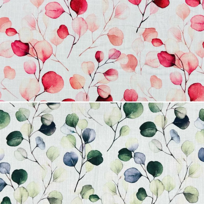 Petal and Vine Linen Viscose Fabric