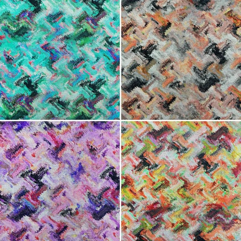 Pixel Storm Digital Modal-Touch Jersey Fabric