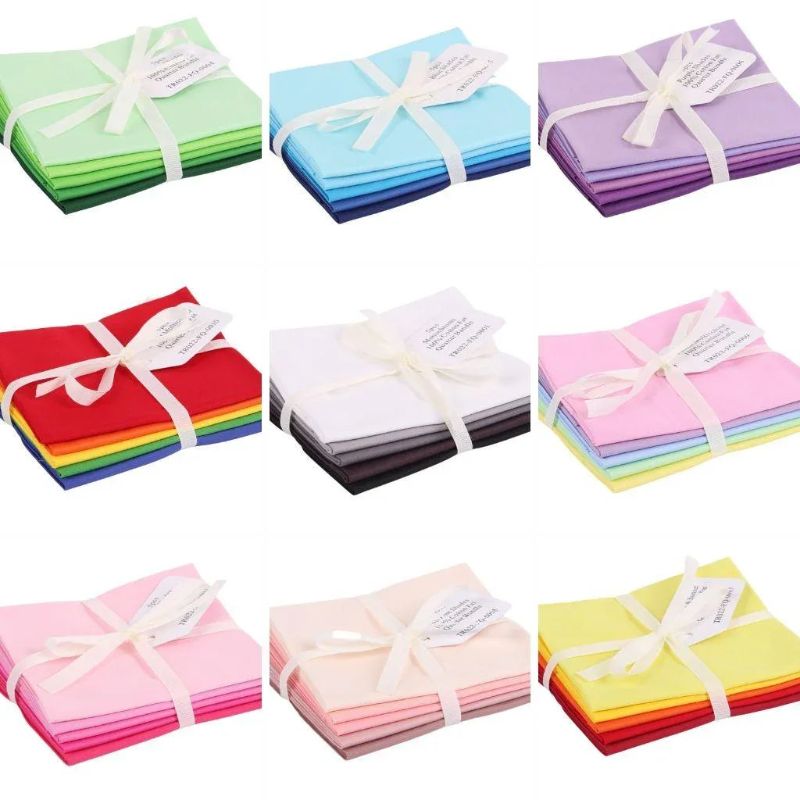 Plain 5 Piece Cotton Fat Quarter Bundle