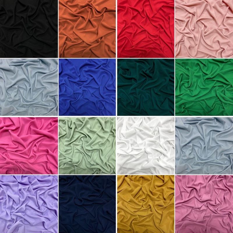 Plain Bubble Crepe Fabric