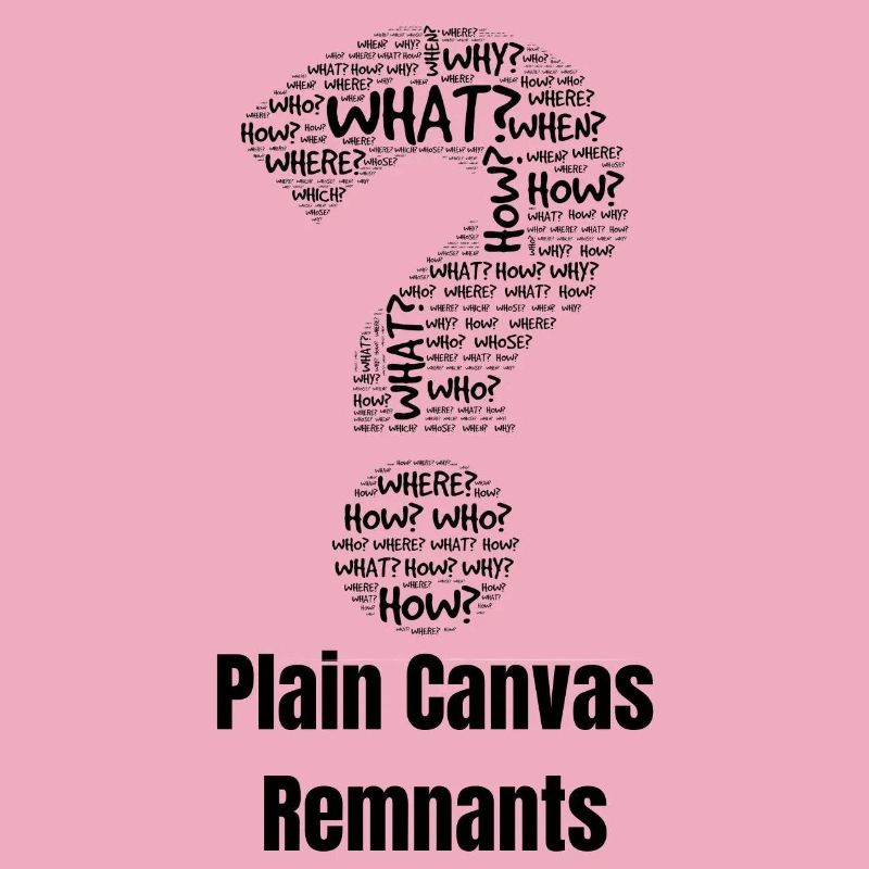 Plain Canvas Remnants