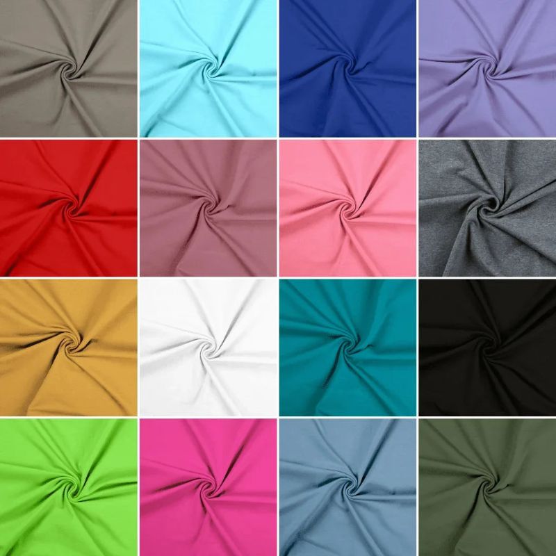 Plain Cotton Jersey Fabric - Full 20 Metre Bolt