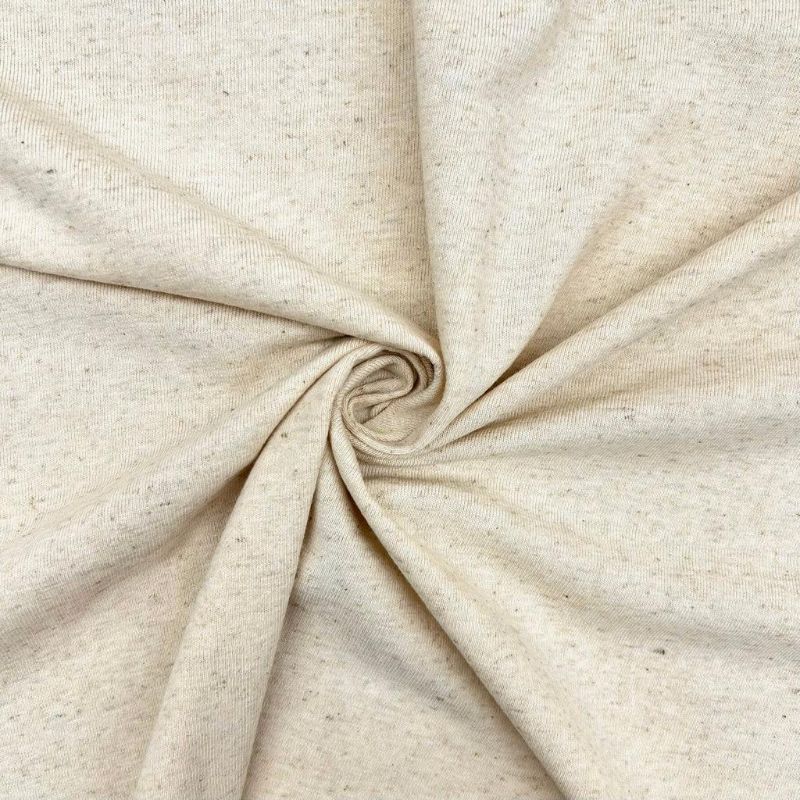 Plain Cotton Linen Jersey Fabric