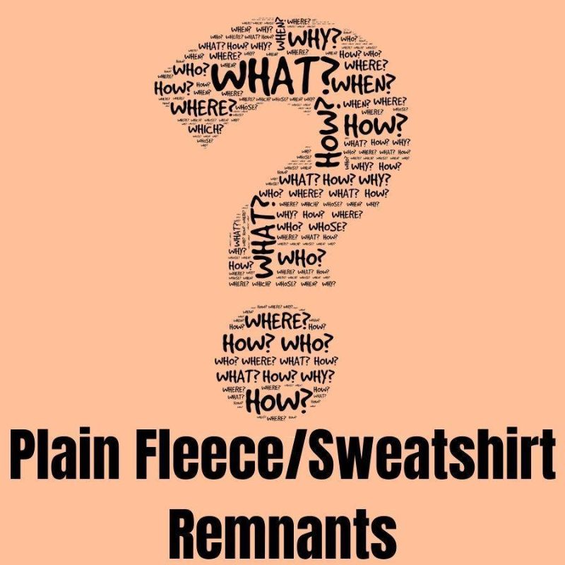Plain Fleece/Sweatshirt Remnants