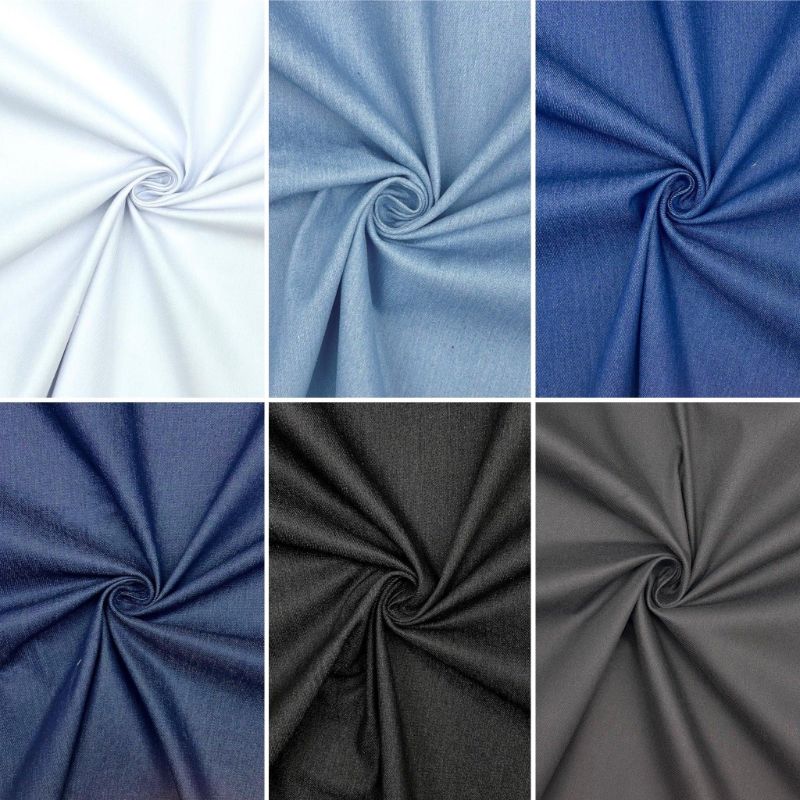 Plain Stretch Denim Fabric