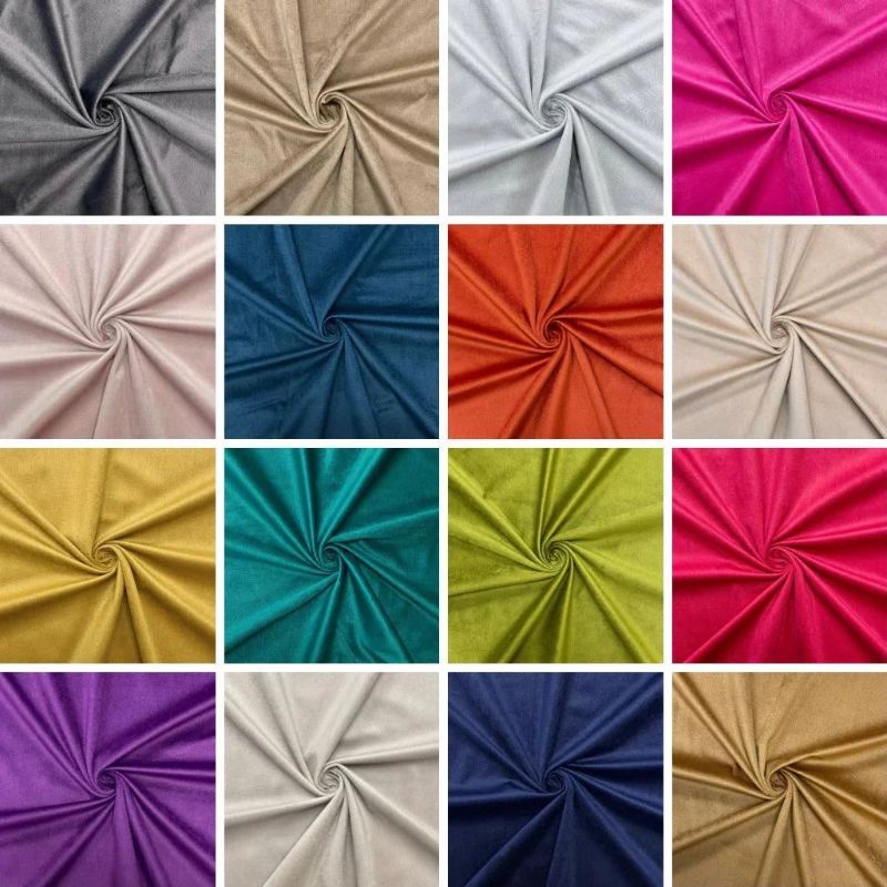 Plain Upholstery Velvet Fabric - Full 25 Metre Roll