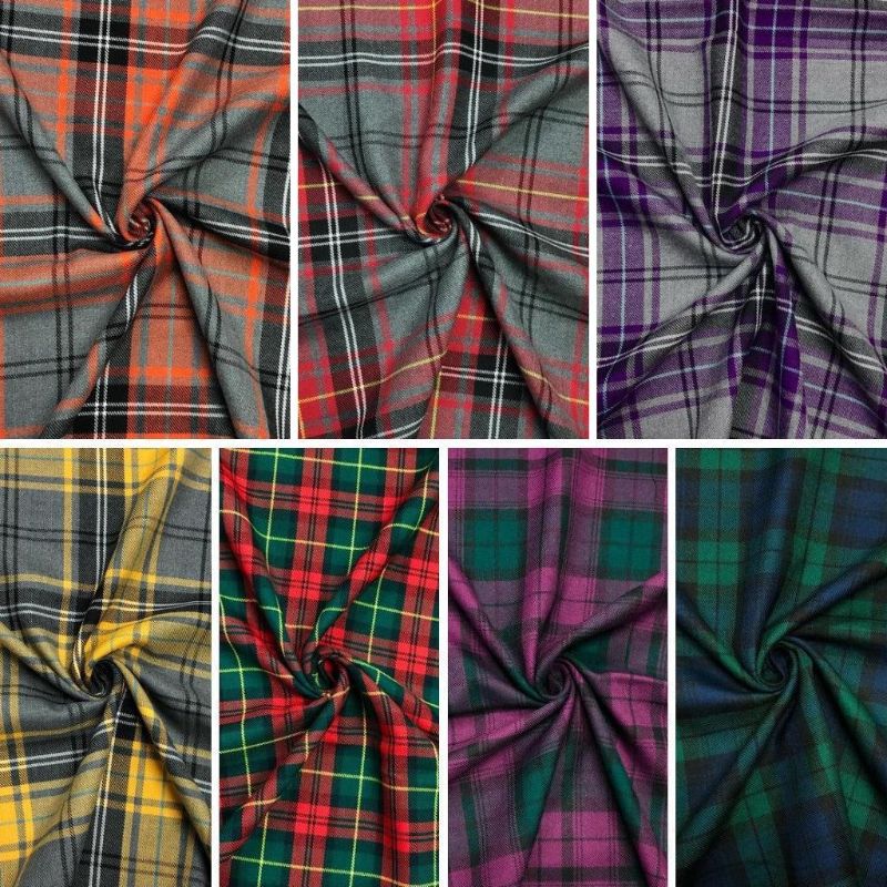 PolyViscose Tartan Fabric