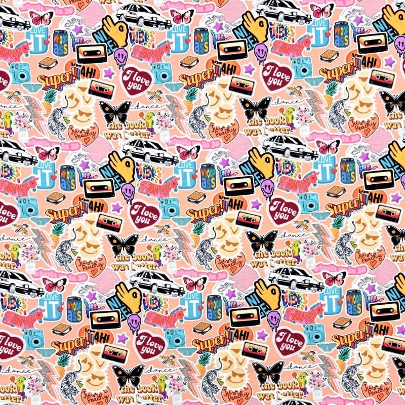 Pop Culture Cotton Jersey Fabric