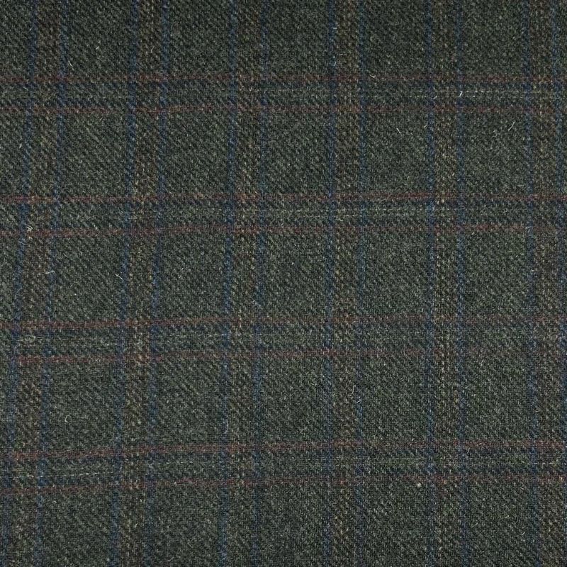 Shadow Checkered 100% Wool Fabric