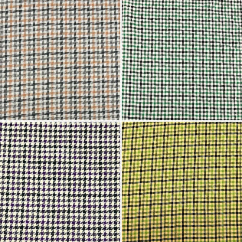 Small Checkered Suiting Fabric
