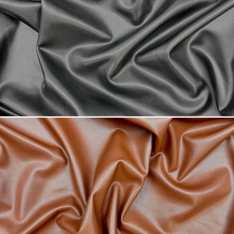 Smooth Fashion Stretch Faux Leather Fabric