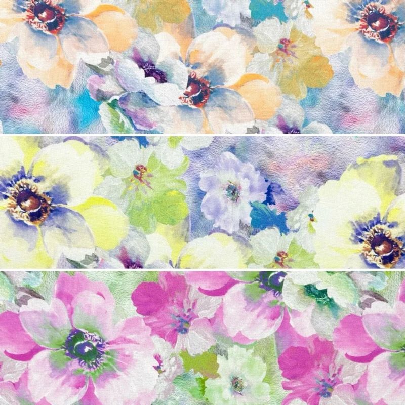 Soft Garden Viscose Nylon Fabric