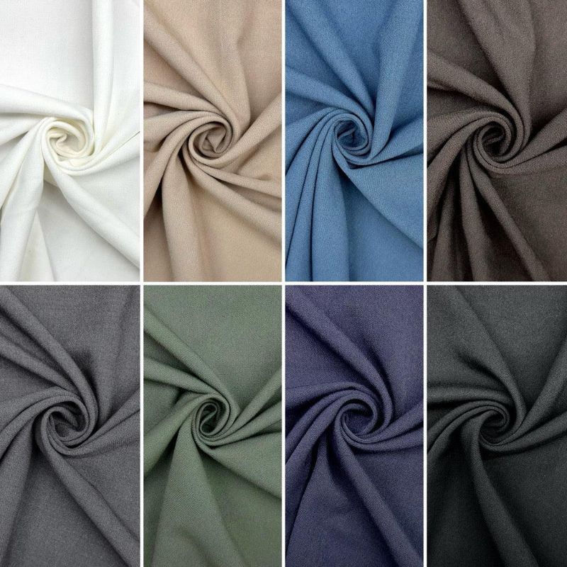 Soft Wool Touch Stretch Suiting Fabric