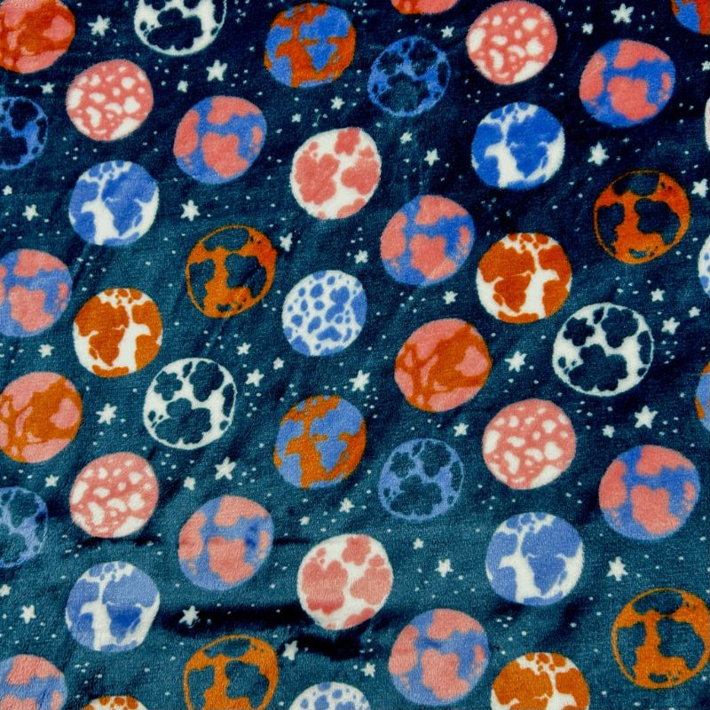 Space Worlds Cuddle Fleece Fabric