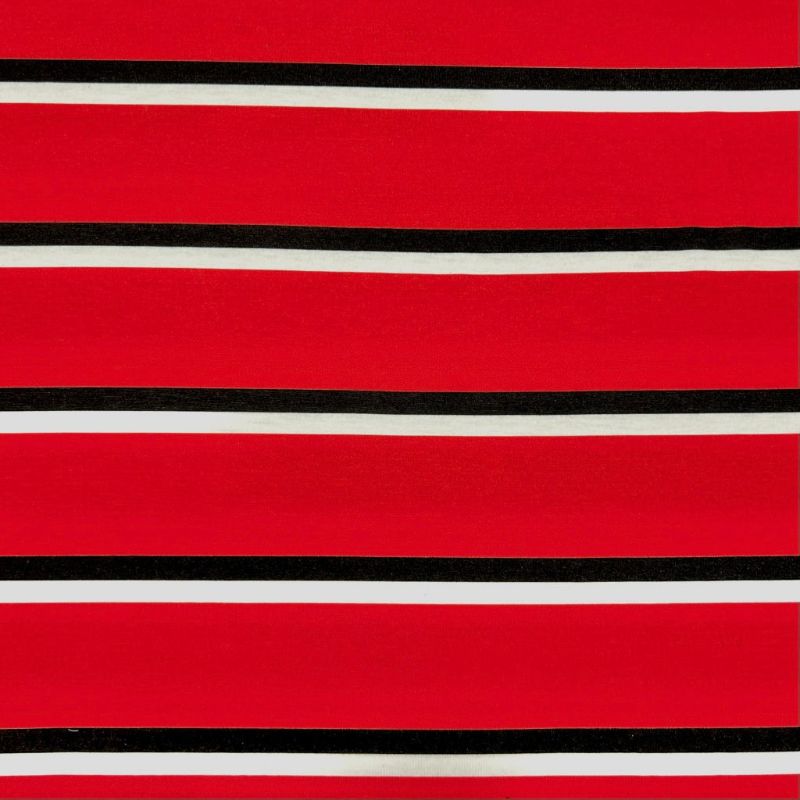 Special Offer Red Stripe Jersey Fabric - 5m Pre-cut