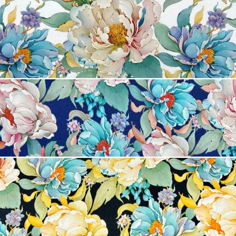Spring Whisper Viscose Twill Fabric