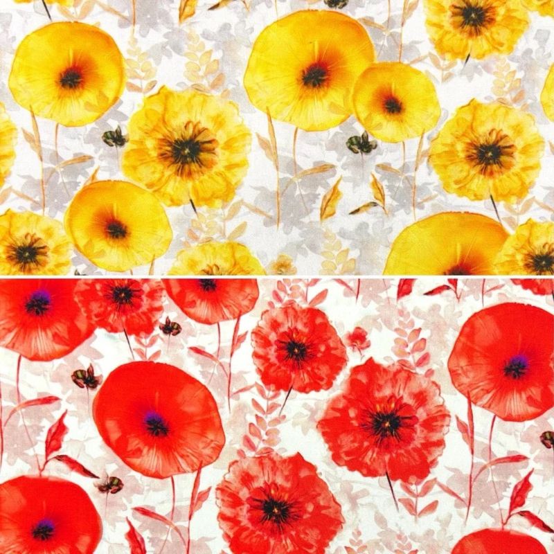 Sunshine Floral Viscose Fabric
