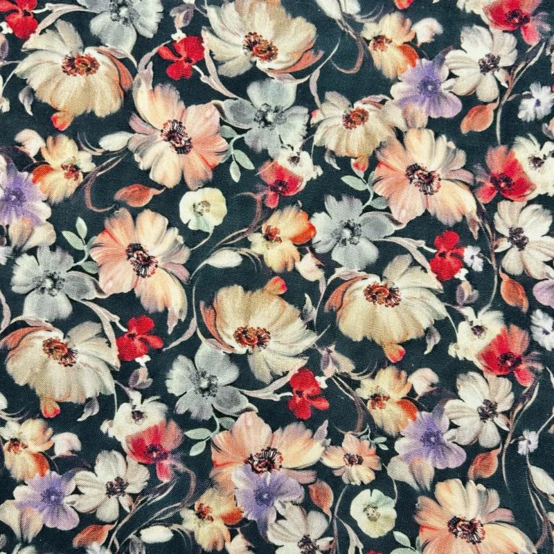 Timeless Meadow Linen Viscose Fabric