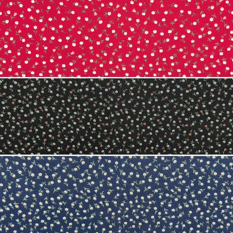 Tiny Garden Cotton Sateen Fabric