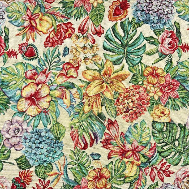Tropical Floral Tapestry Fabric