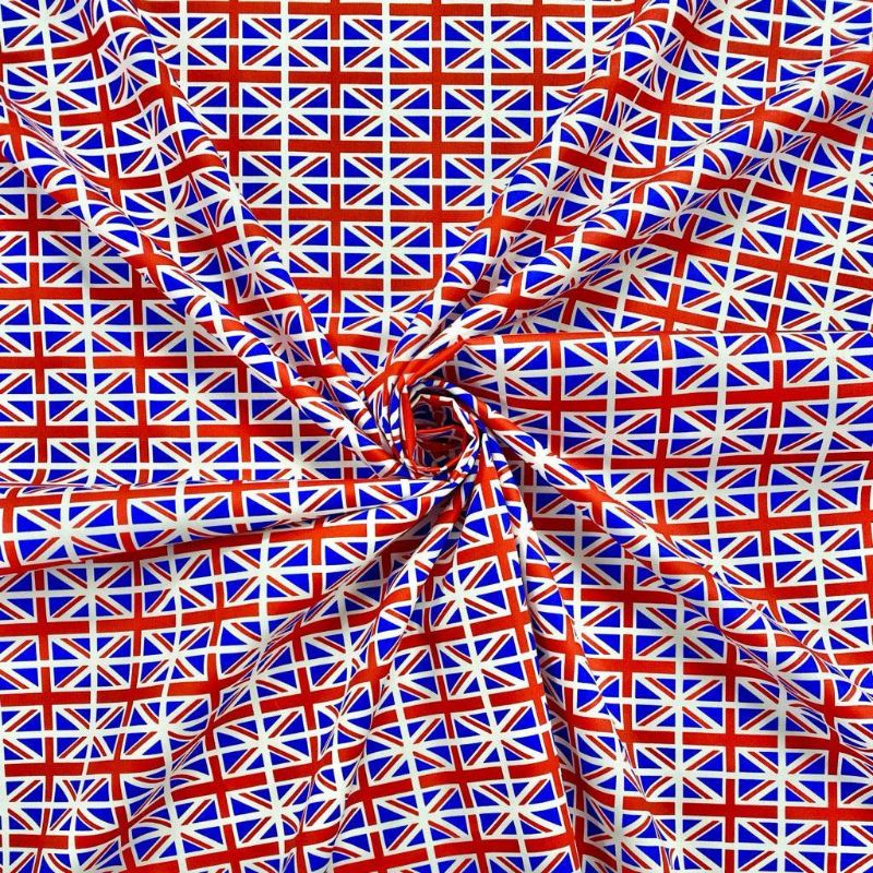 Union Jack Rose & Hubble Cotton Poplin Fabric - 44 inches wide