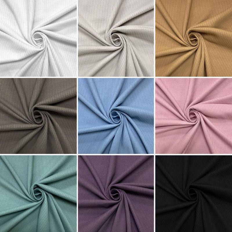 Waffle Knit Jersey Fabric