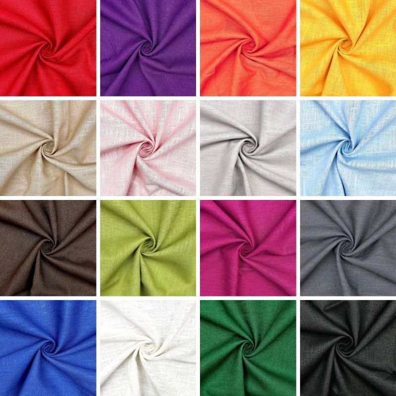 Washed Linen Blend Fabric - Full 15 Metre Bolt