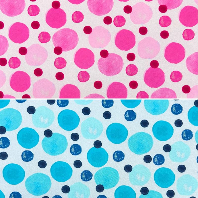 Watercolour Spots Softshell Fabric