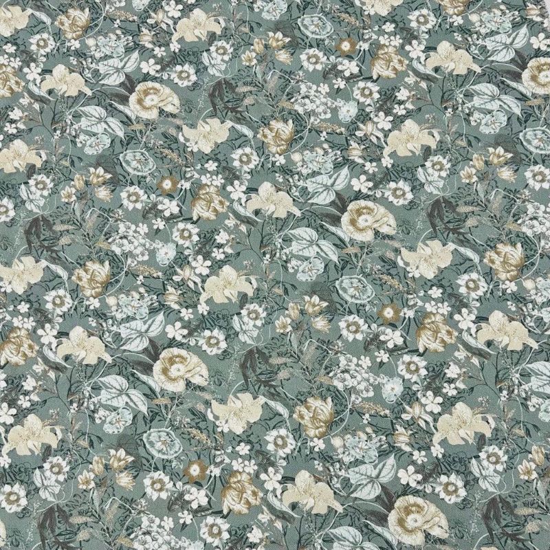 Whispering Garden Stretch Denim Fabric