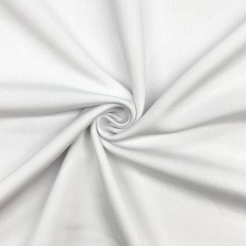 White Scuba Print Base Fabric