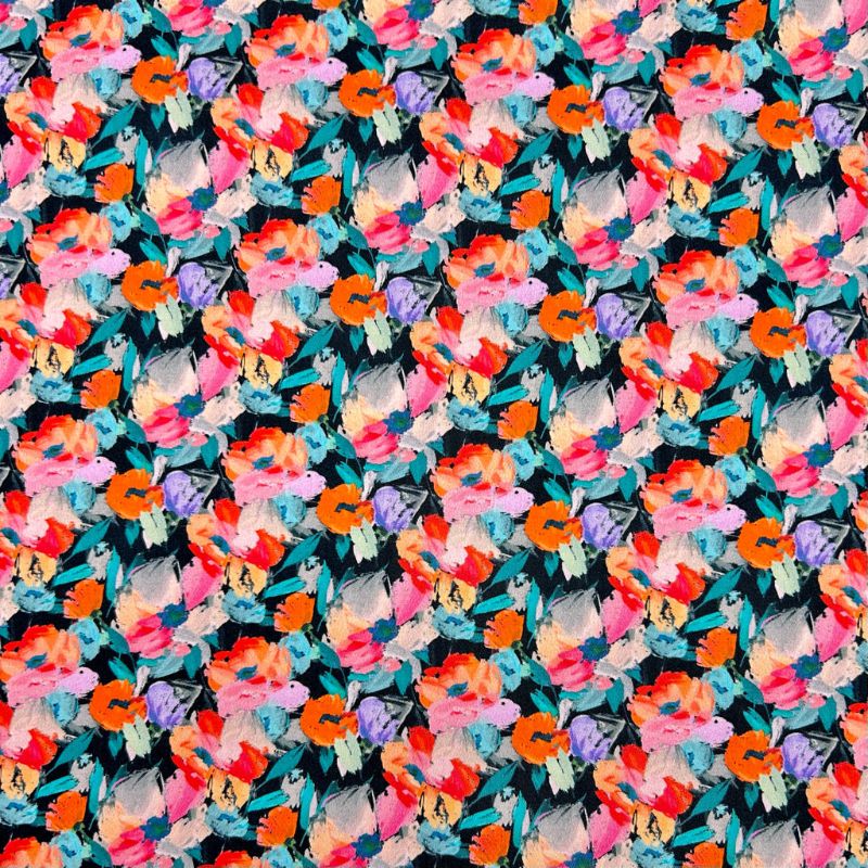 Wild Brush Cotton Sateen Fabric